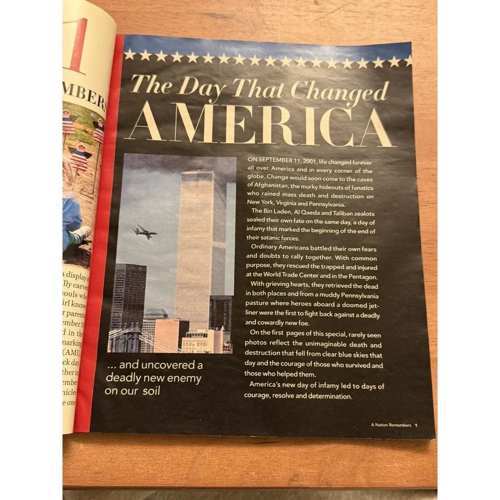 9/11 One Year Later A Nation Remembers Special Commemorative Edition Magazine‎